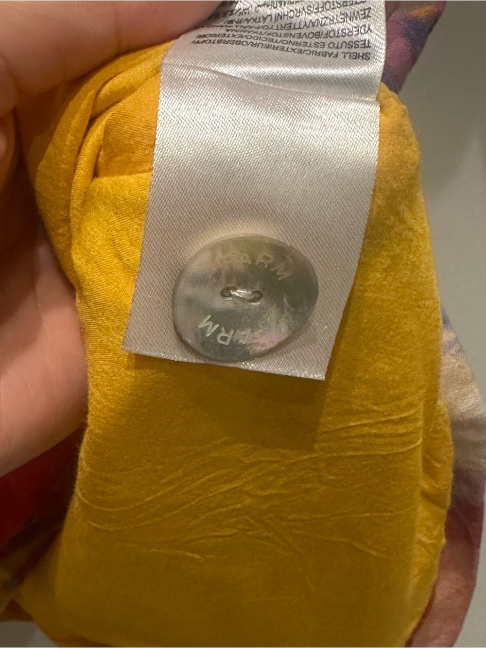 FARM Rio Yellow Macaw Button-Front Dress - Picture 7 of 8